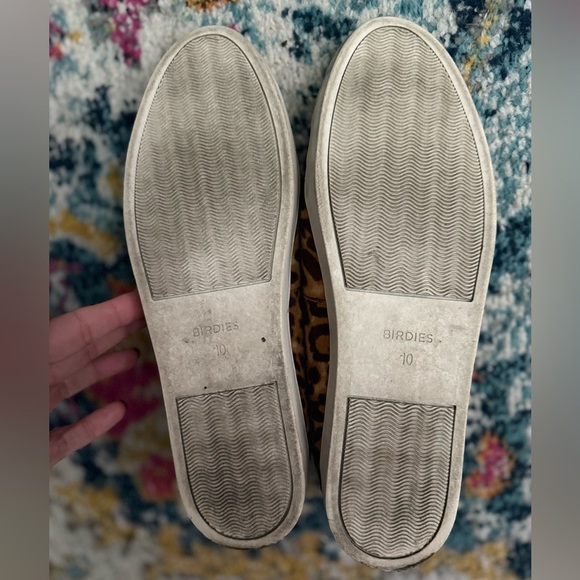 Birdies Women 10 Shoe Slides Leopard Neutral Edgy Fall Slip On - Picture 6 of 6